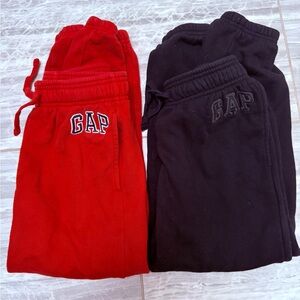 GAP Kids Vibrant Red and Classic Black Joggers